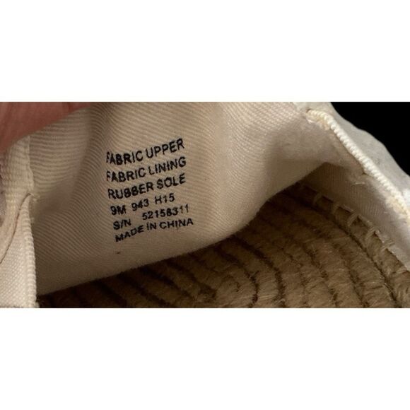 Tory Burch White Rosebud Espadrilles 9 EUC - Picture 8 of 9